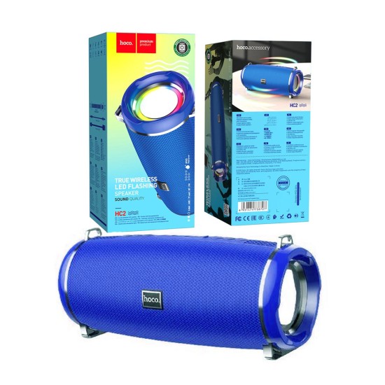 HOCO BLUETOOTH SPEAKER HC2 XPRESS FM/BT/AUX/TF CARD/USB 2400MAH BLUE